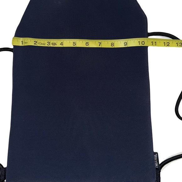Triangl Swimwear Navy Neoprene Bag with Black Drawstring Straps - Picture 3 of 5